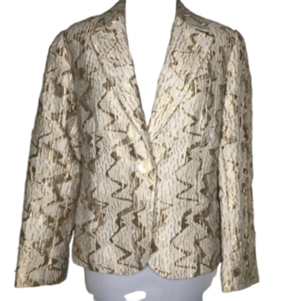 Harve Benard Blazer Single Button Front Size 10 - Picture 2 of 11